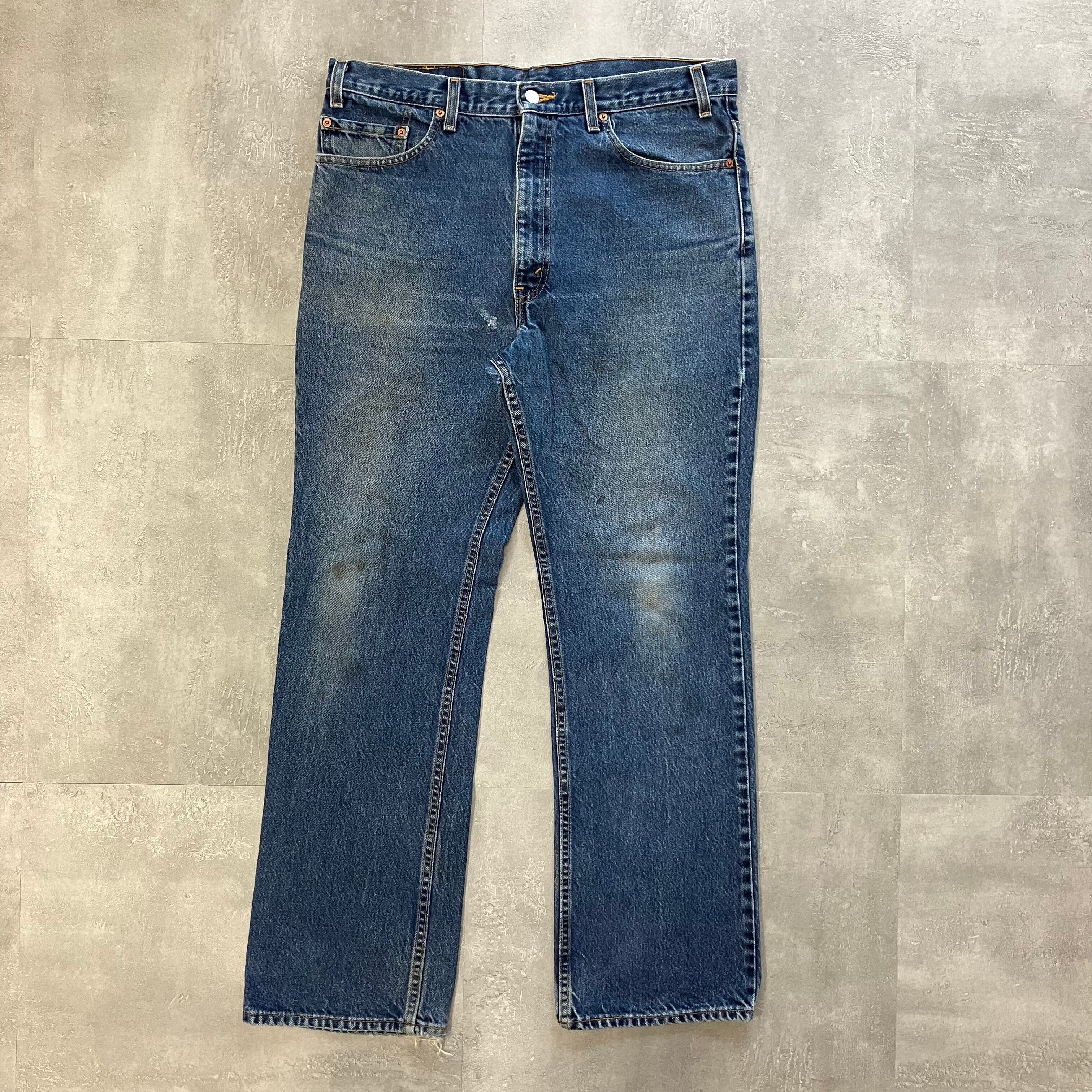 《実寸w37l32》levis517 01年製 usa製 フレアデニム ブーツカット No.1384