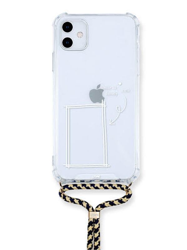 レトロ可愛い13 スマホショルダークリアケース iPhone14/13 iPhoneSE3/8/7