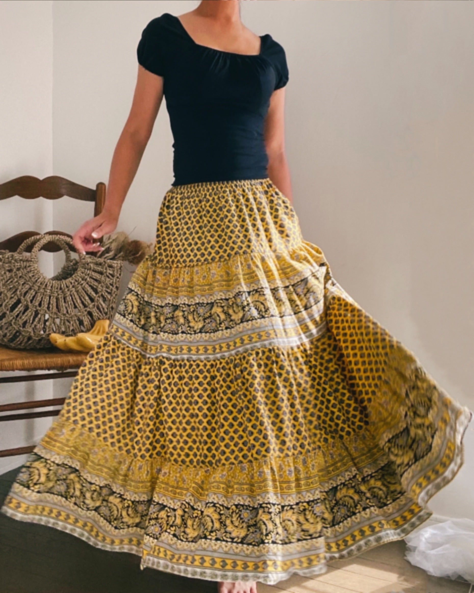 france vintage skirt.