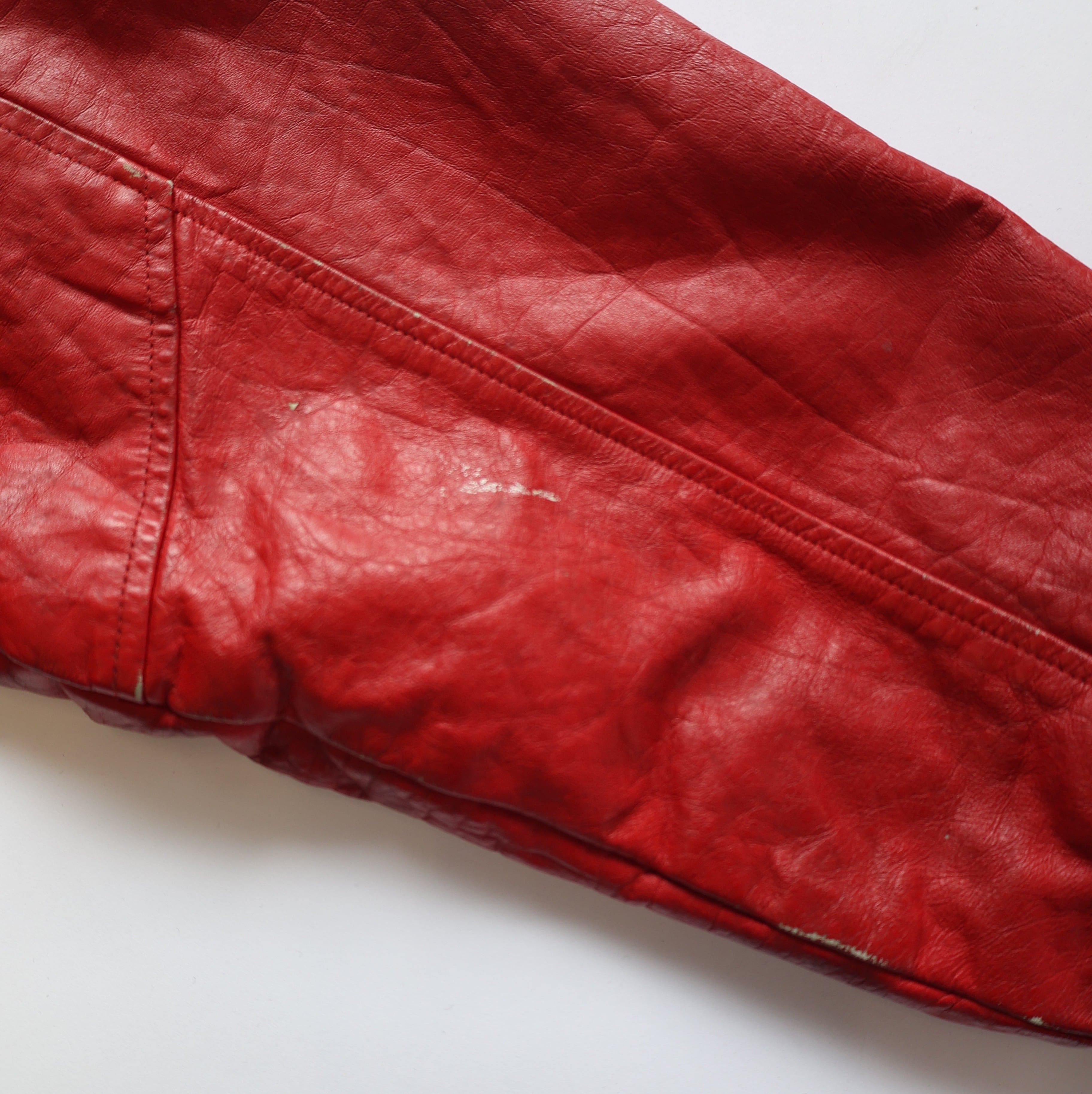 90S CROSS COLOURS WOOL LEATHER STADIUM JACKET | CLIMB SENDAI