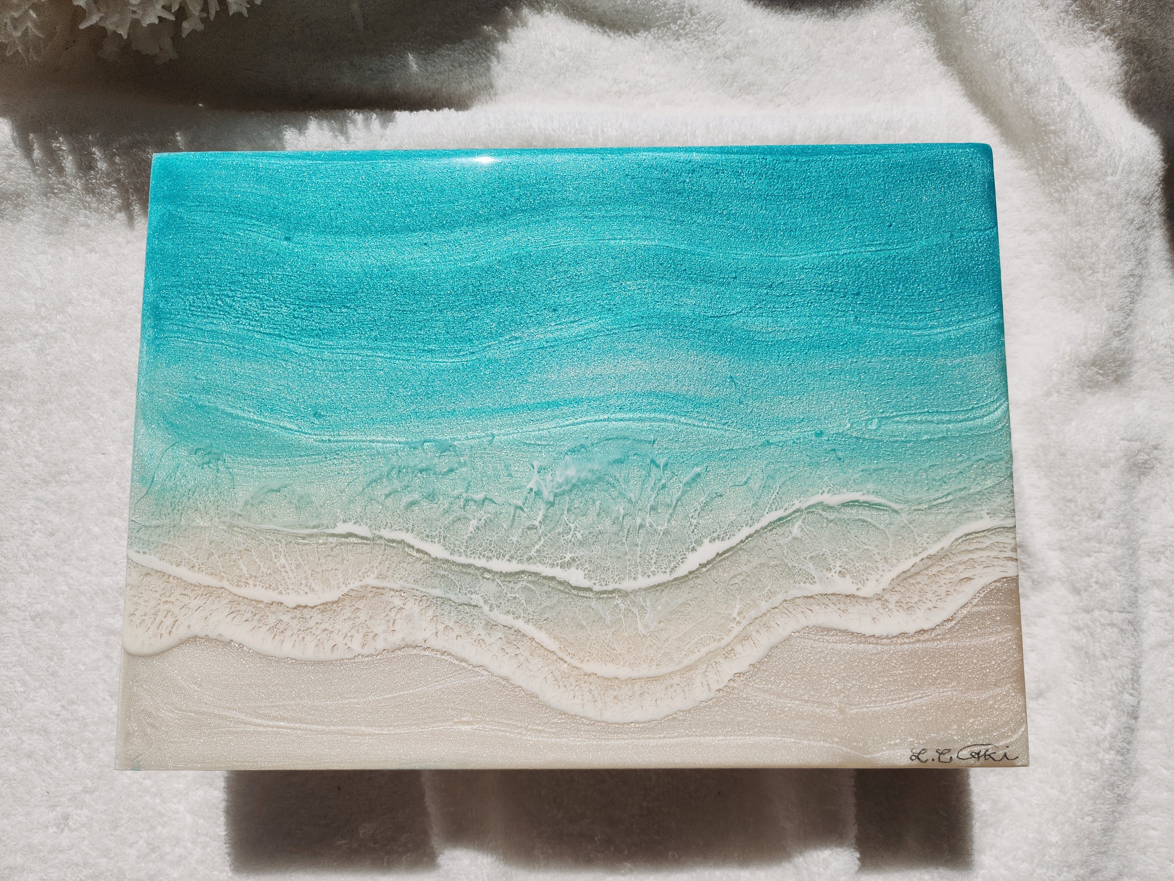 222.オーシャンレジンアート B5パネル