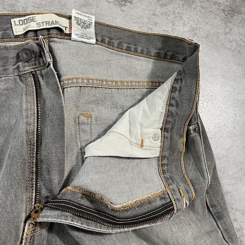 【W36 L32】 usa levi's 先染ブラック リーバイス 567 詳細写真8