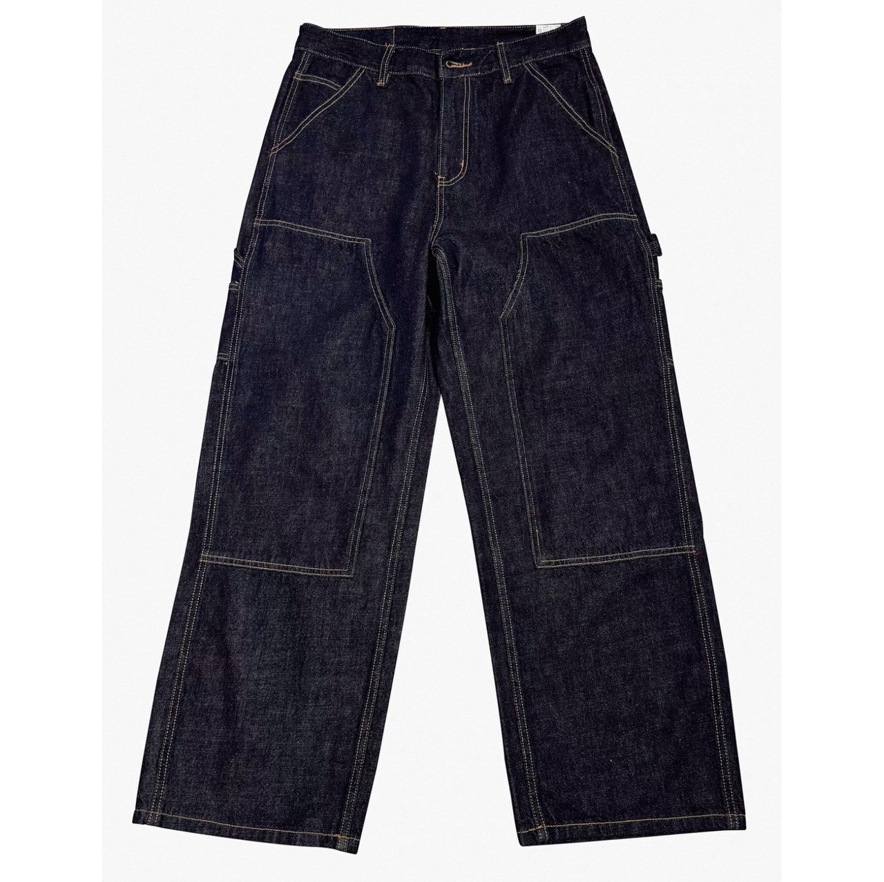 Panel stitch denim pants 1308 - 6