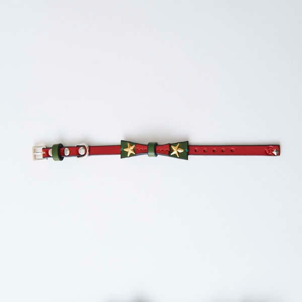 ロック☆リボンカラーA 12mm幅（首周り29～33cm）