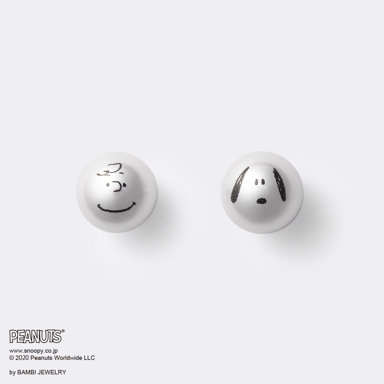 Snoopy Charlie Brown Pearl Pierce スヌーピー チャーリー ブラウン パールピアス 結婚式アイテム ギフト通販サイト ビジュピコ公式オンラインストア