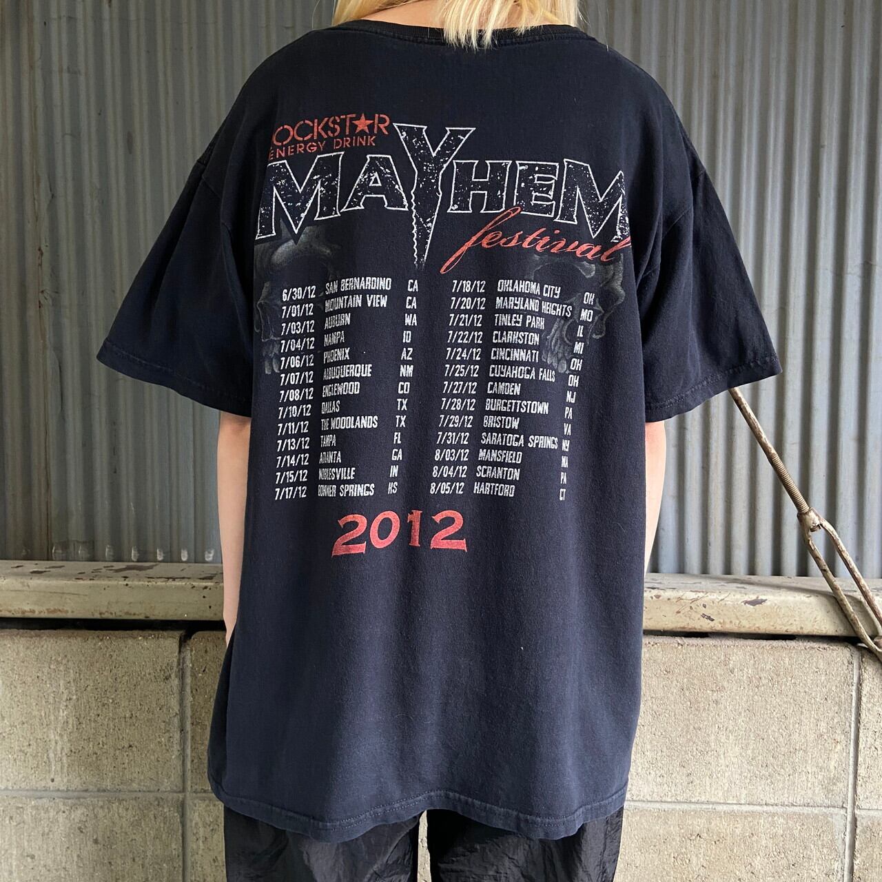 GILDANギルダンMayhemメイヘムバンドTシャツバンTツアーＴ両面プリント