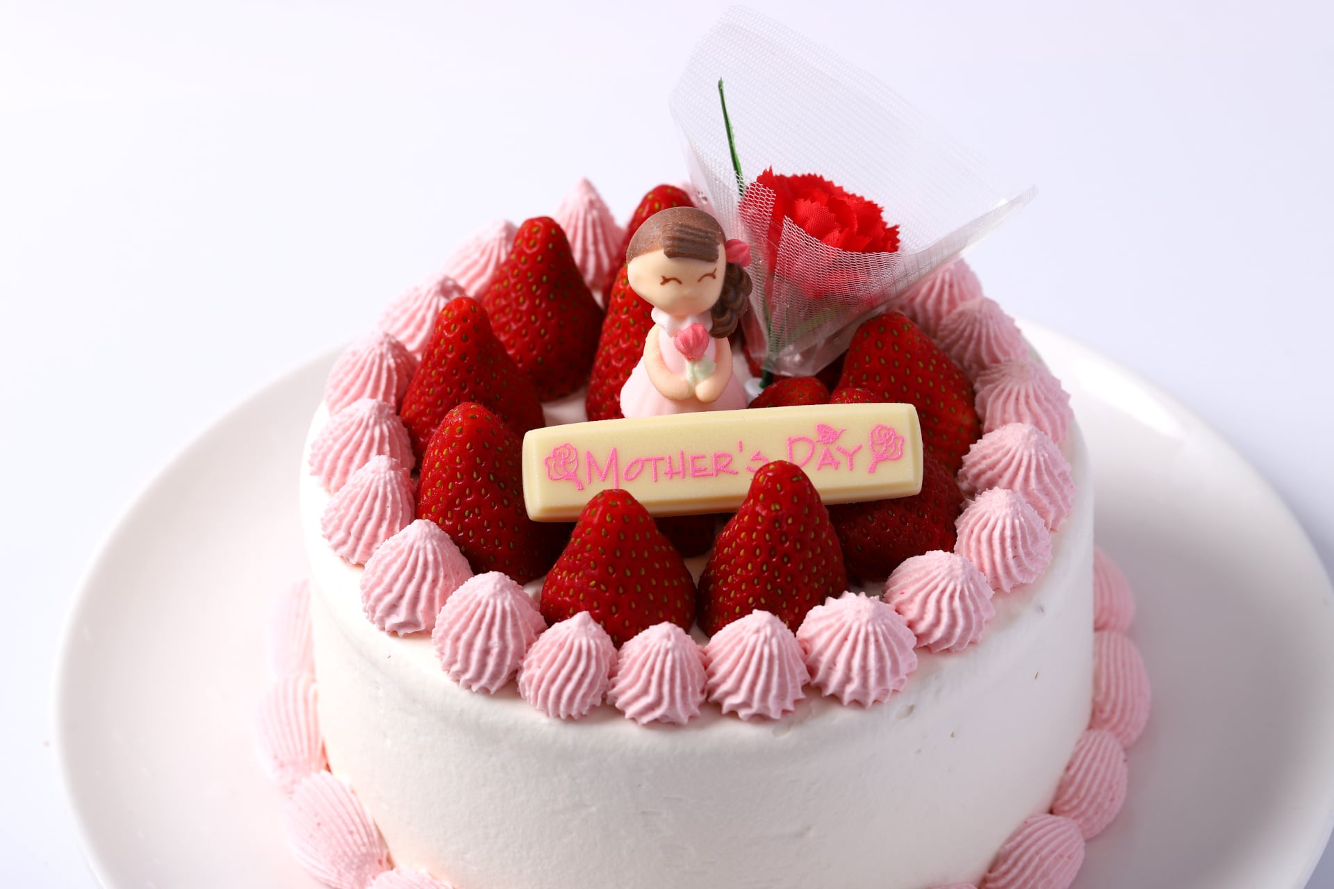 母の日生クリームデコレーション