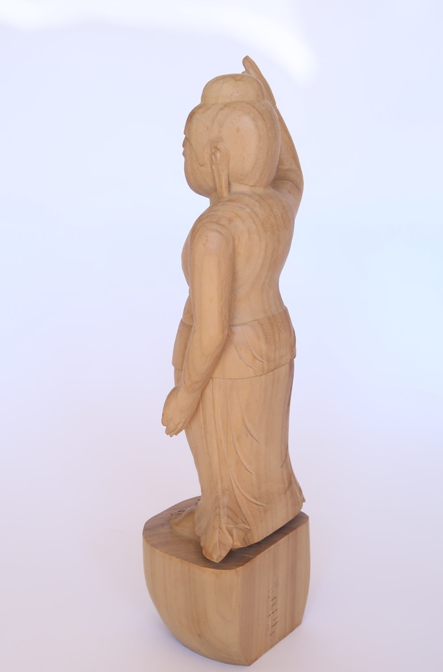 Birth Buddha ― An Original Wood Sculpture by Tessō Mori
