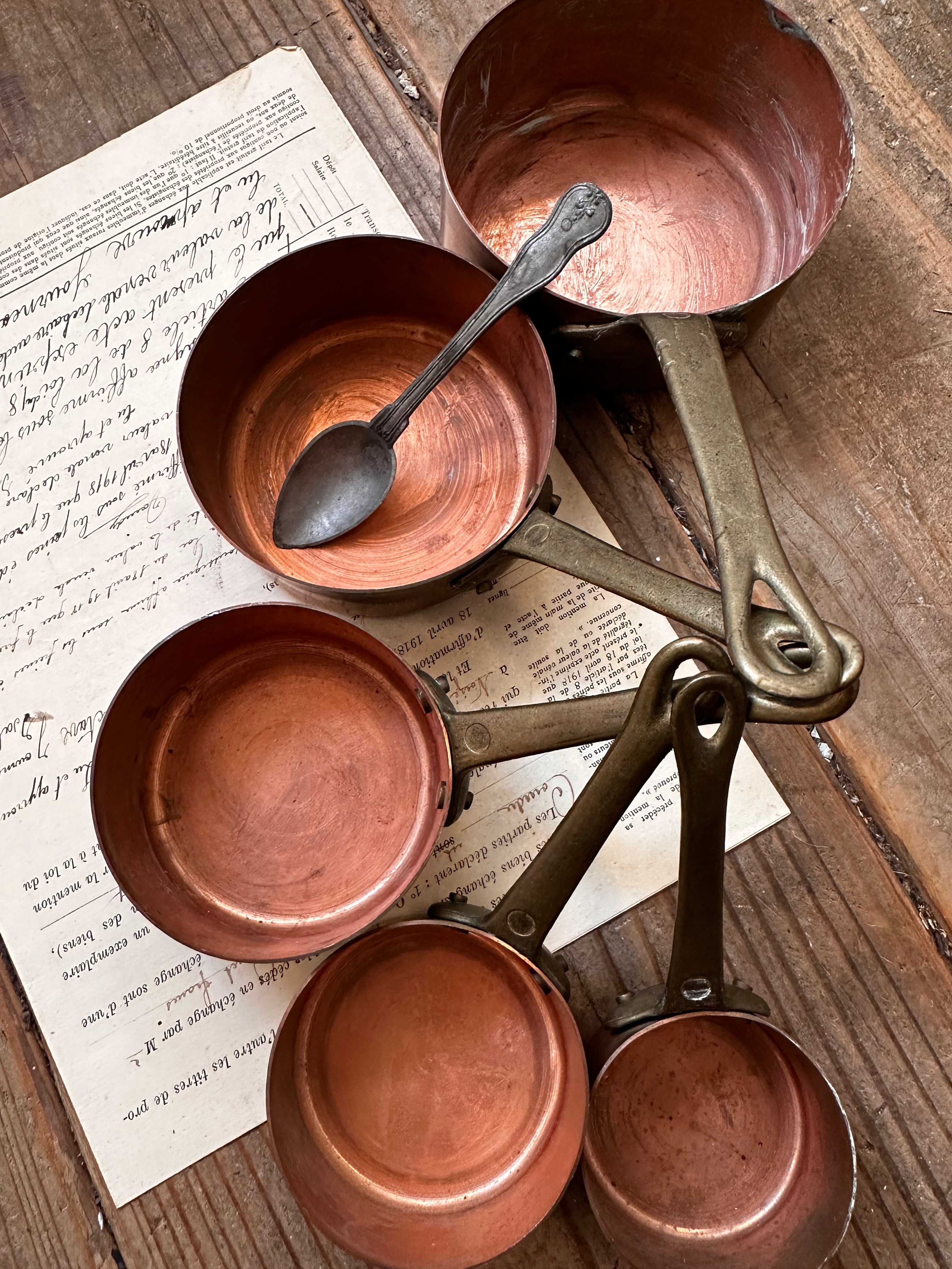 コッパーパン 銅鍋5点セット | Brocante de La Cocotte コッパーパン 銅鍋5点セット | Brocante de La Cocotte
