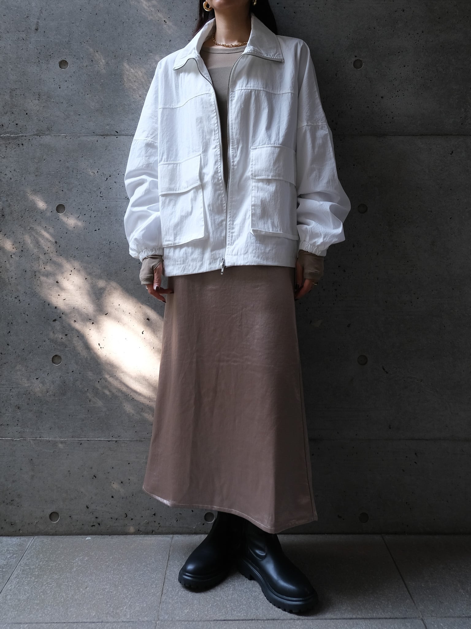 TWILL STAND COLLAR JK(ﾂｲﾙｽﾀﾝﾄﾞｶﾗｰｼﾞｬｹｯﾄ)【7533207】 | CIEL'AIR