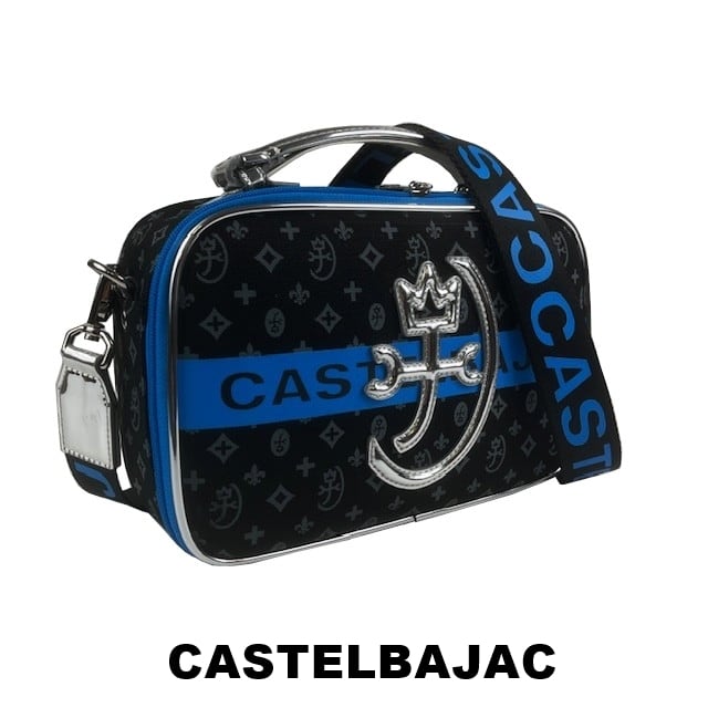 カステルバジャック CASTELBAJAC エンボス加工薄マチショルダーバッグ