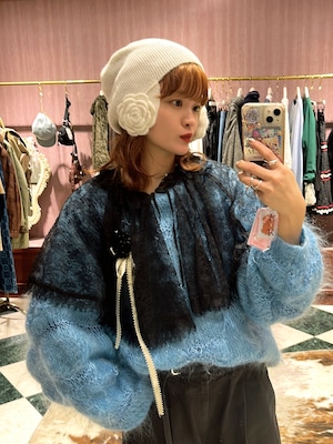 Casselini(キャセリーニ) ”Flower Knit Cap“