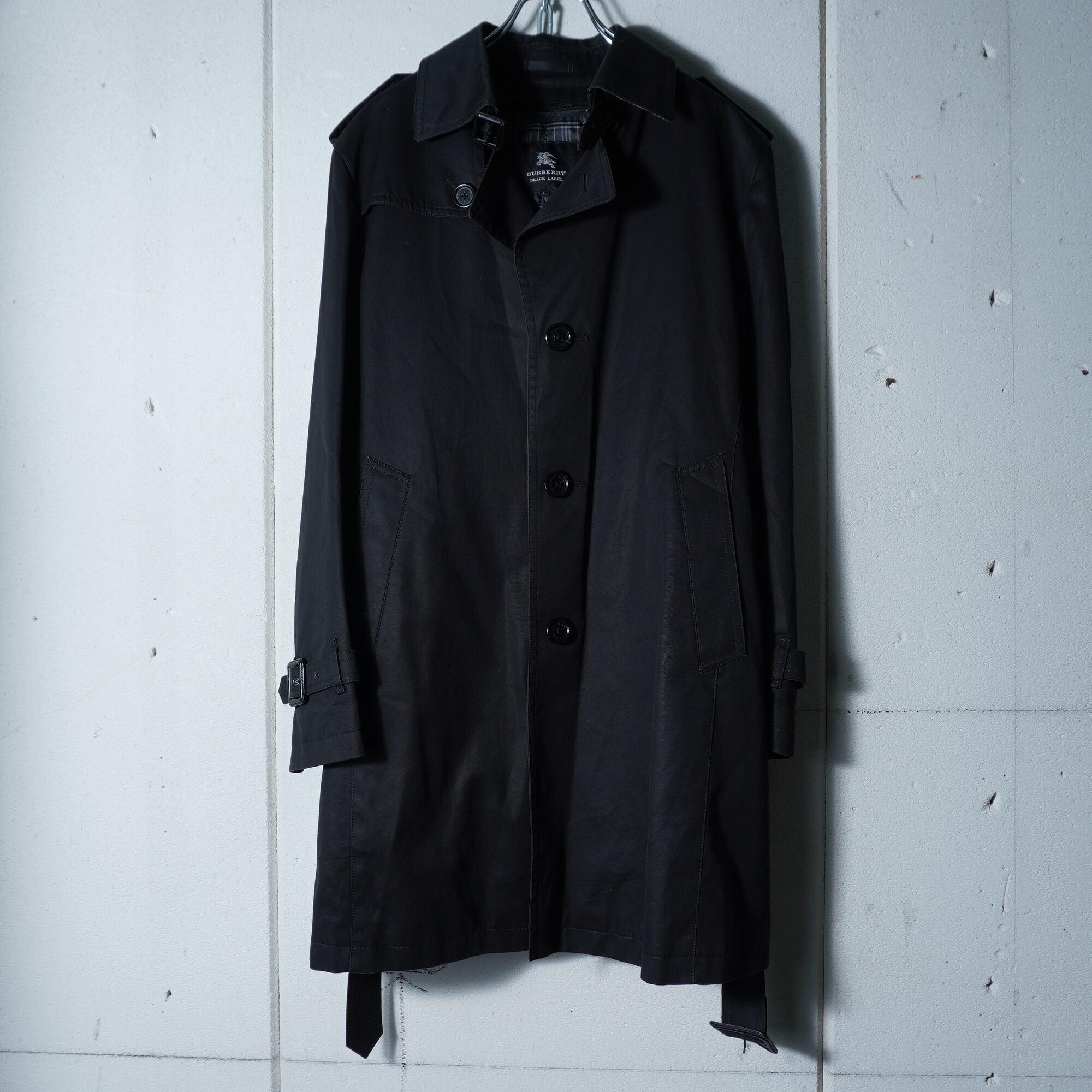 BURBERRY】バーバリー 中綿ライナー・ベルト付トレンチコート black