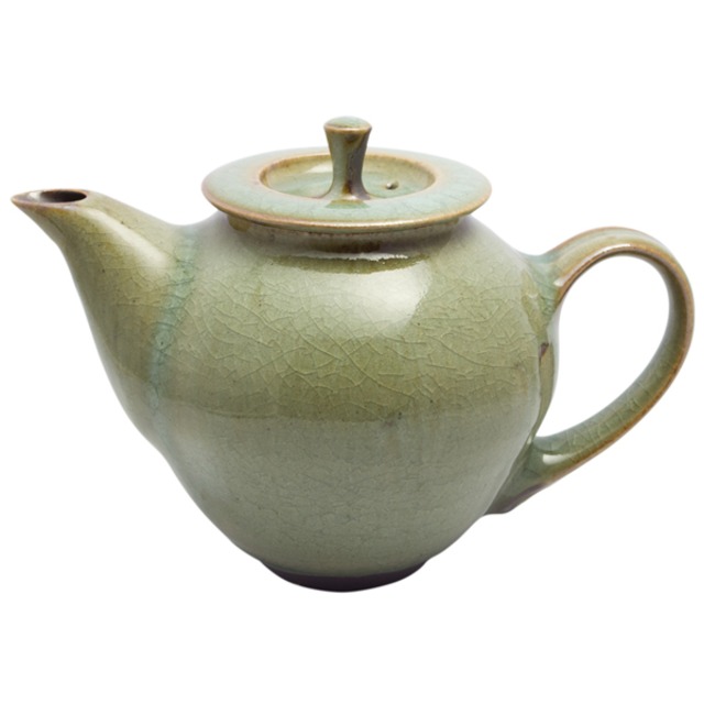森脇靖 ティーポット 若苗釉