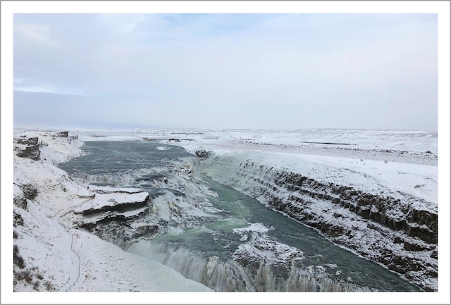 Gullfoss（グトルフォス）の滝 ｜ アイスランドの風景ポストカード