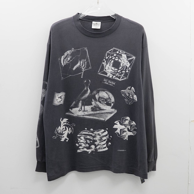 M.C. Escher " Multi Print L/S " Andazia XL【A7-14】