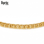 5mm 45cm luxury tennis necklace gold