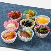 アルテム(Alutem) おかずカップ お弁当カップ 8号 深型 和風柄 96枚入 8柄×12枚 電子レンジ対応 日本製