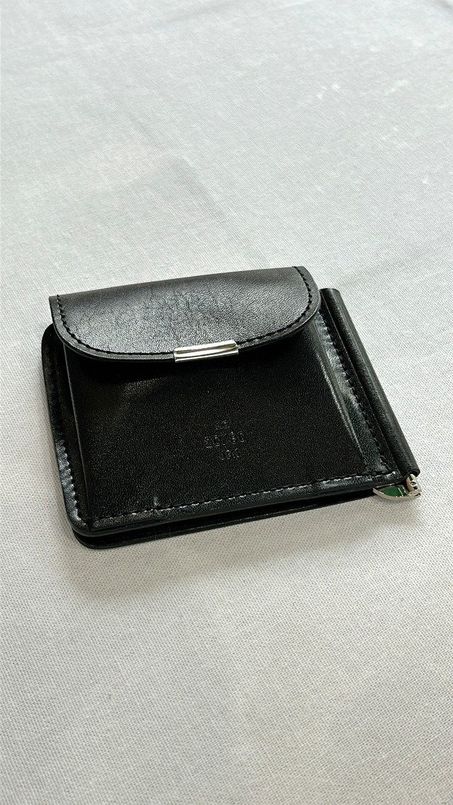 【20/80】TOCHIGI LEATHER CLIP WALLET / Black