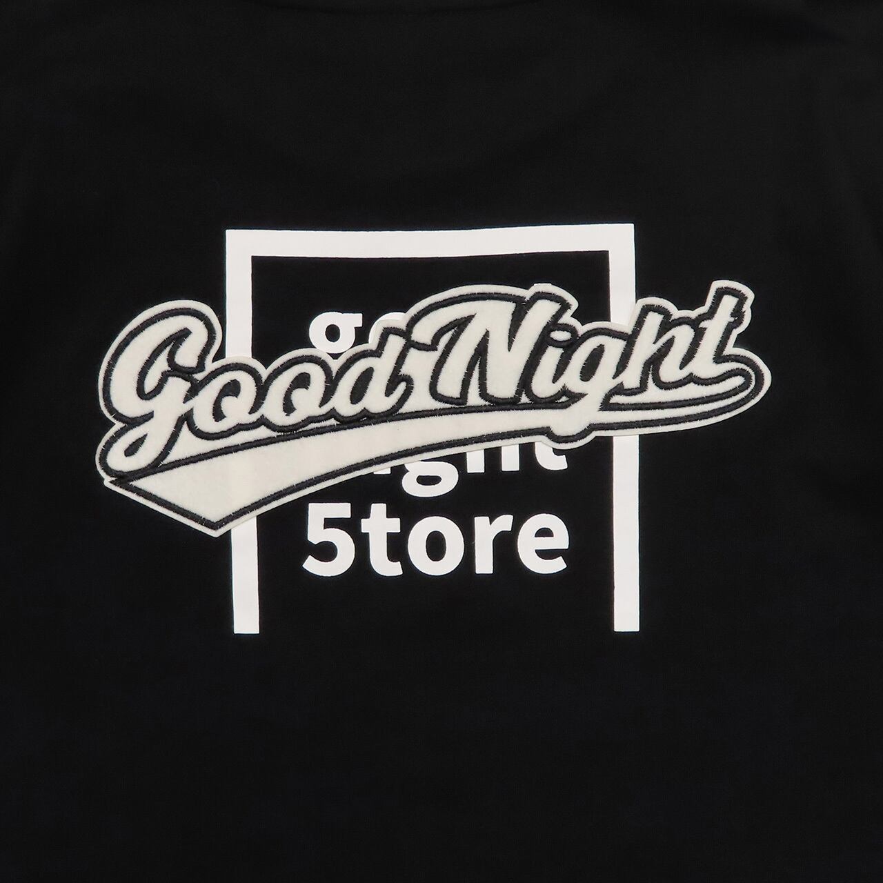 goodnight5tore t-shirt logo-neon blue