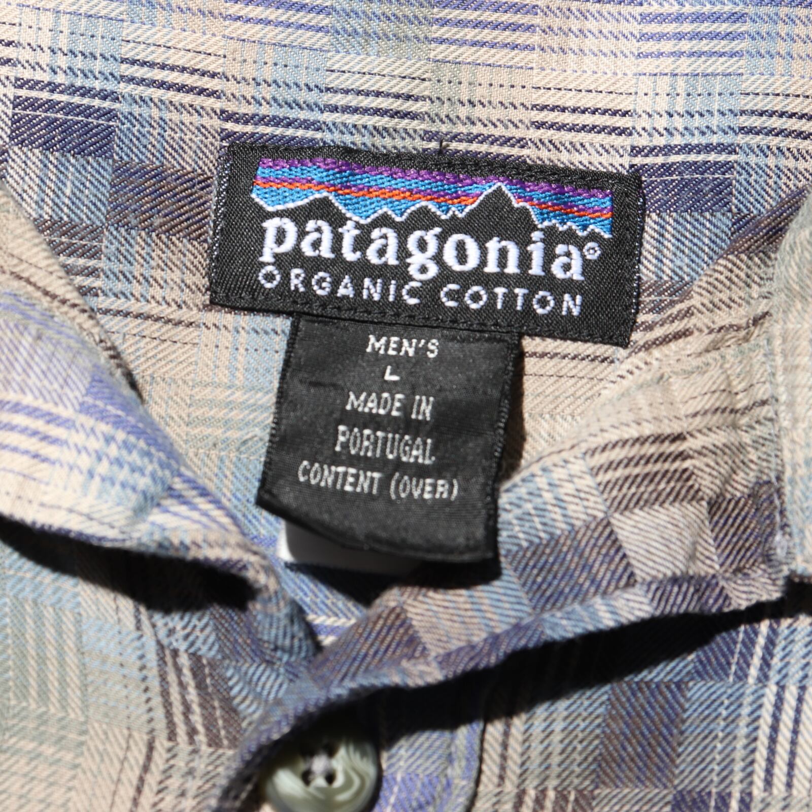 美品 L 98年 ポルトガル製 Patagonia L/S Flannel Shirt パタゴニア 