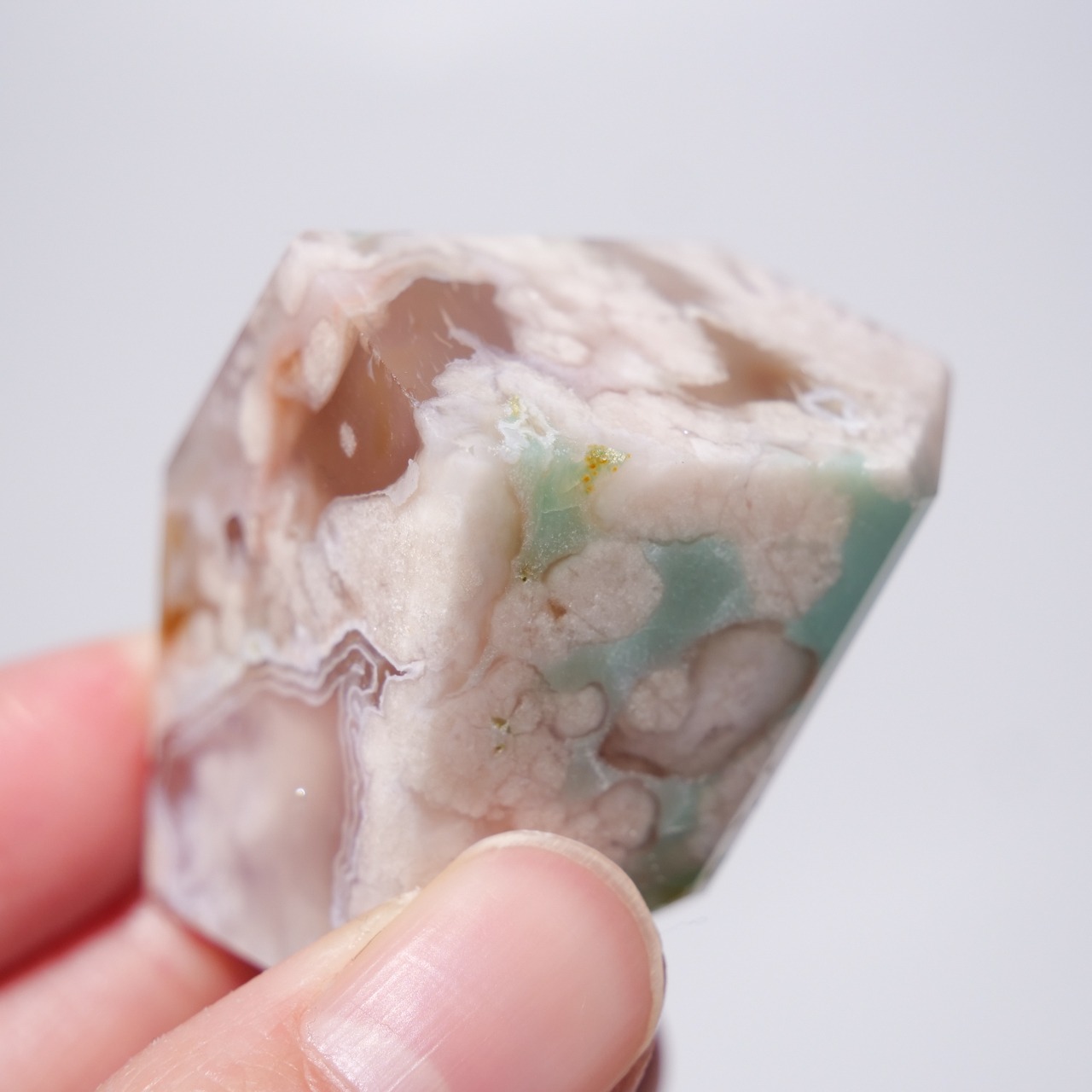 グリーン フラワーアゲート / フリーフォーム