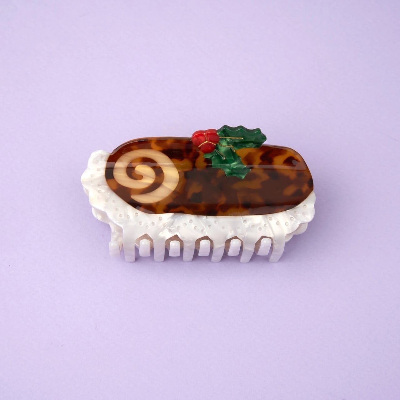 即納» Coucou Suzette Christmas Log Cake Hair Claw ククシュゼット