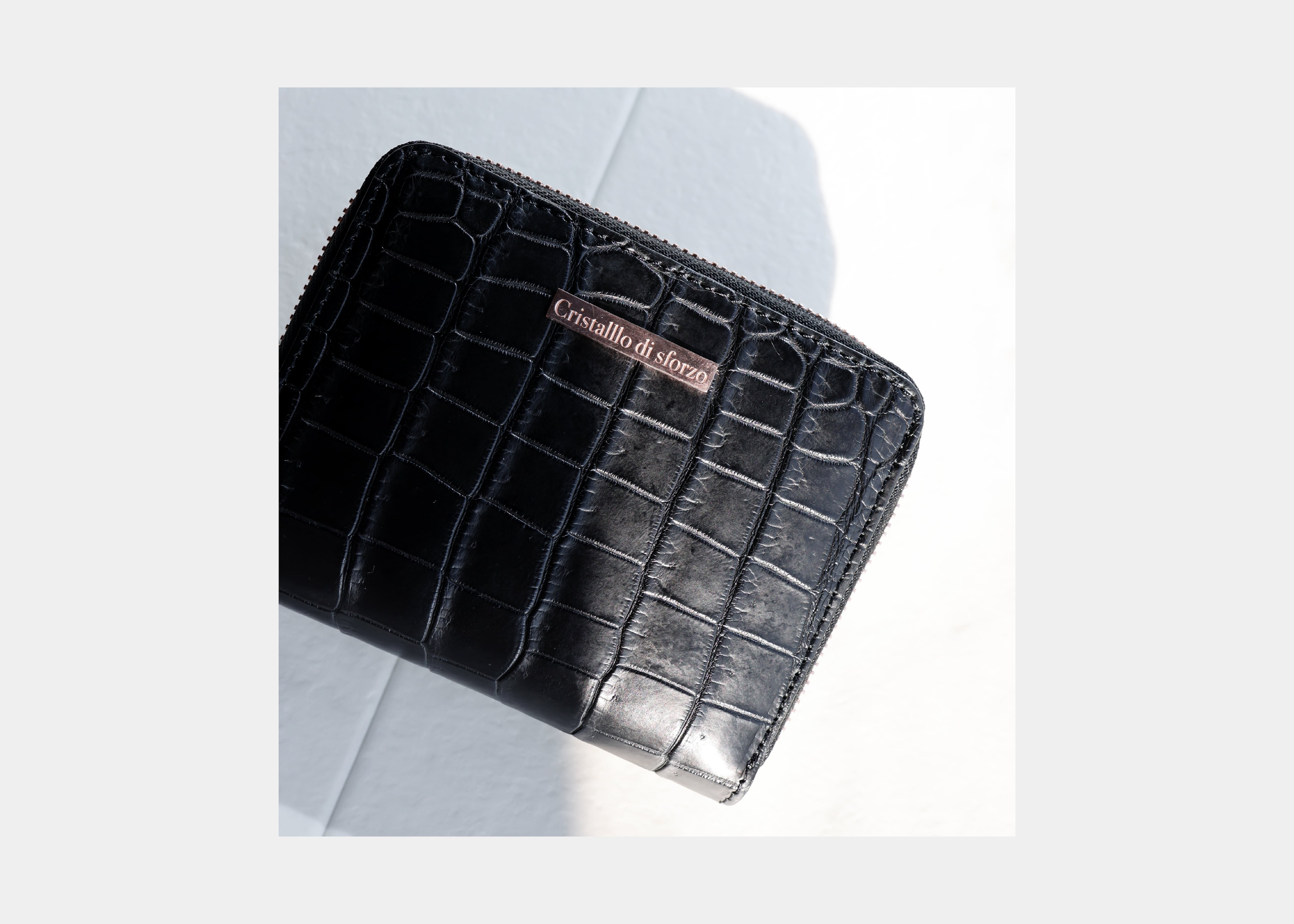 Crocodile Porosus Middle Wallet【フランス製ポロサス】【送料無料