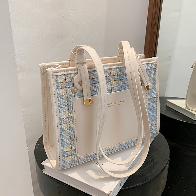 サマーショルダーバッグ 夏物 トートバッグ ハンドバッグ 手作りハンドバック30240101828