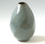 青磁貫入面取り壺 【梶原茂正作】