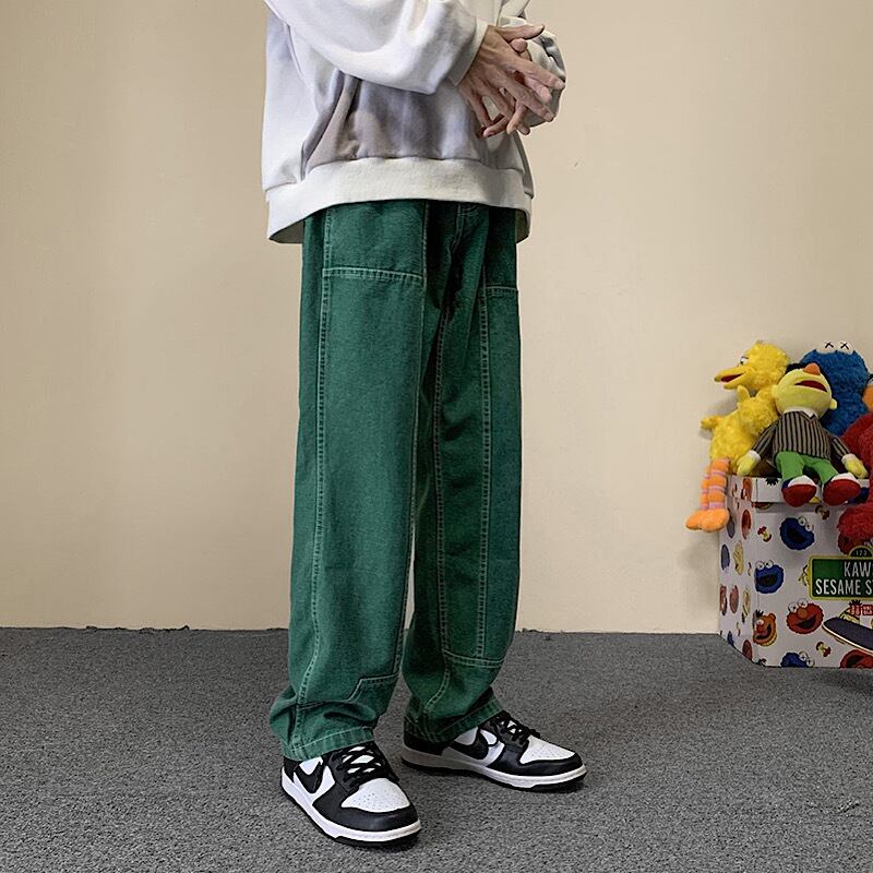 カラーパンツで トレンド感up カラー デニムパンツ ワイドパンツ カジュアル グリーン メンズライク 韓国っぽ ストリート カラーコーデ Y2k だぼかわ 古着っぽ Lamitte Deco トレンド 韓国ファッション ショップ Base店 カラーパンツで トレンド感up カラー デニムパンツ ワイドパンツ カジュアル グリーン メンズライク 韓国っぽ ストリート カラーコーデ Y2k だぼかわ 古着っぽ Lamitte Deco トレンド 韓国ファッション ショップ Base店