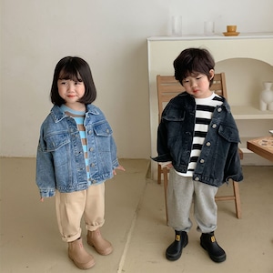 【BABY&KID】春作韓国風デニムジャケットカジュアル