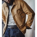 Button Front Patch Pocket Collar Work Jacket ◇H0165