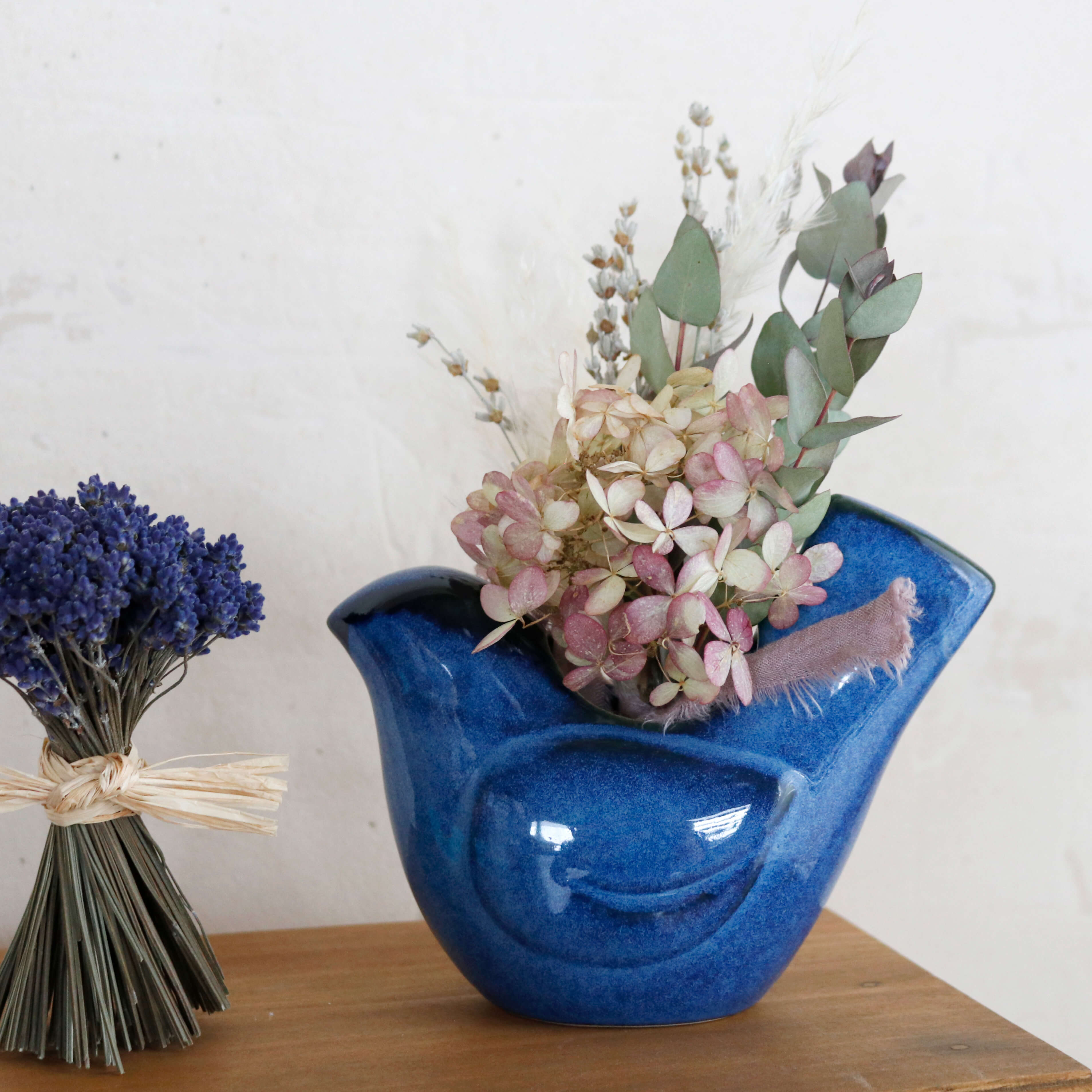 Sceneryvase シナリー バードフラワーベース ブルー L ＊ 北欧