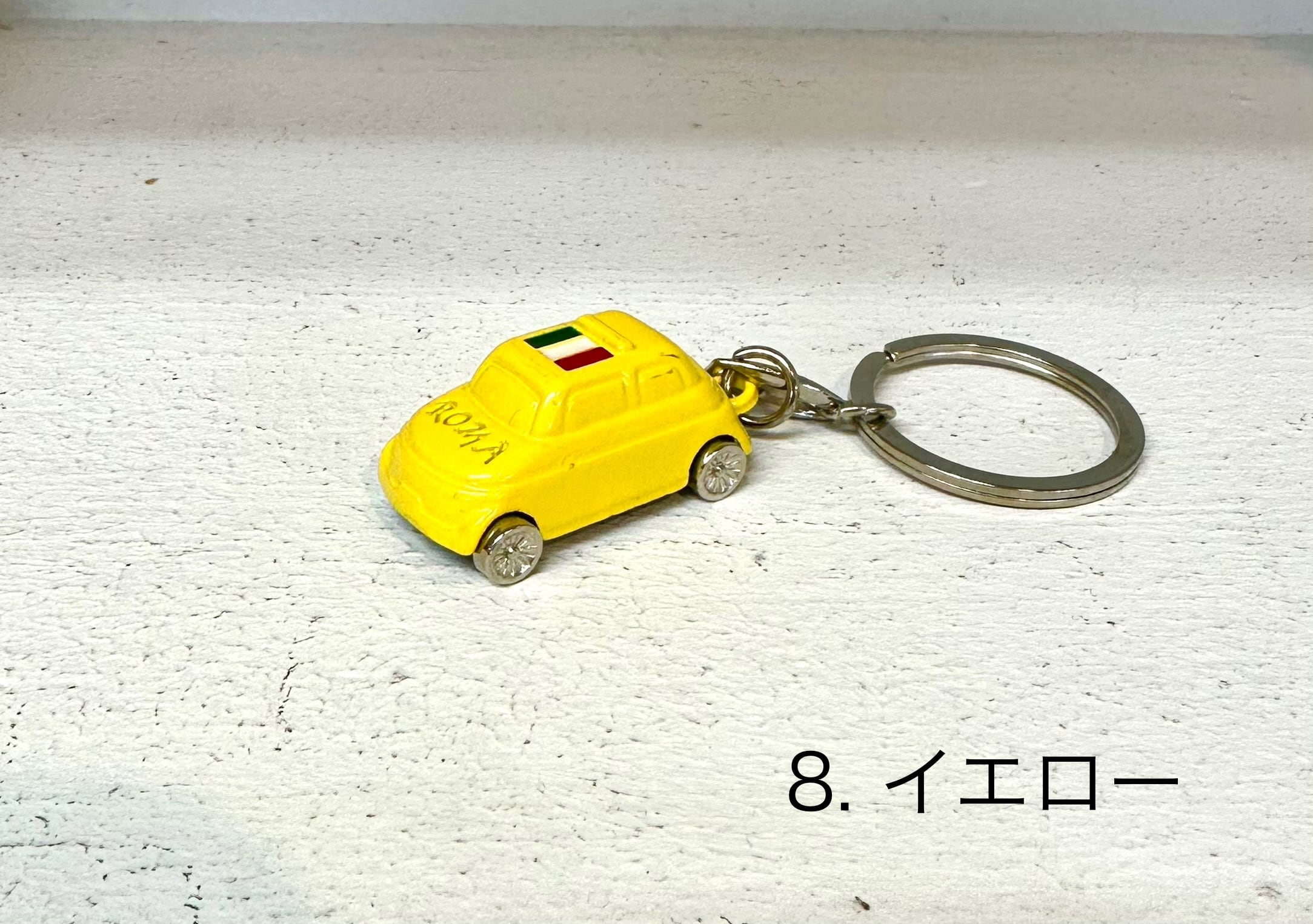 イタリア雑貨 FIAT500 TORINO キーホルダー | チンクエチェント博物館