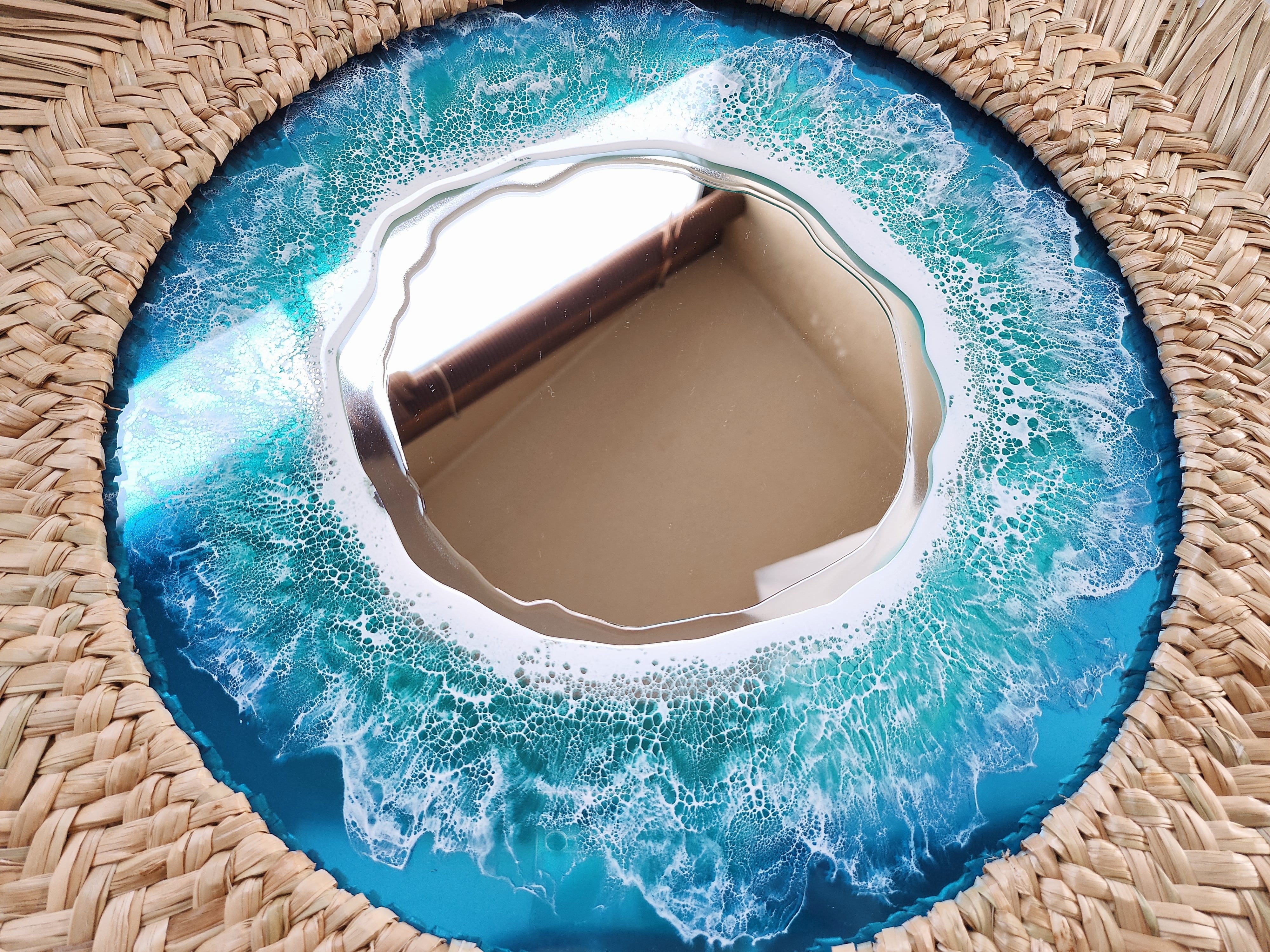 161.オーシャンレジンアート ウォールミラー