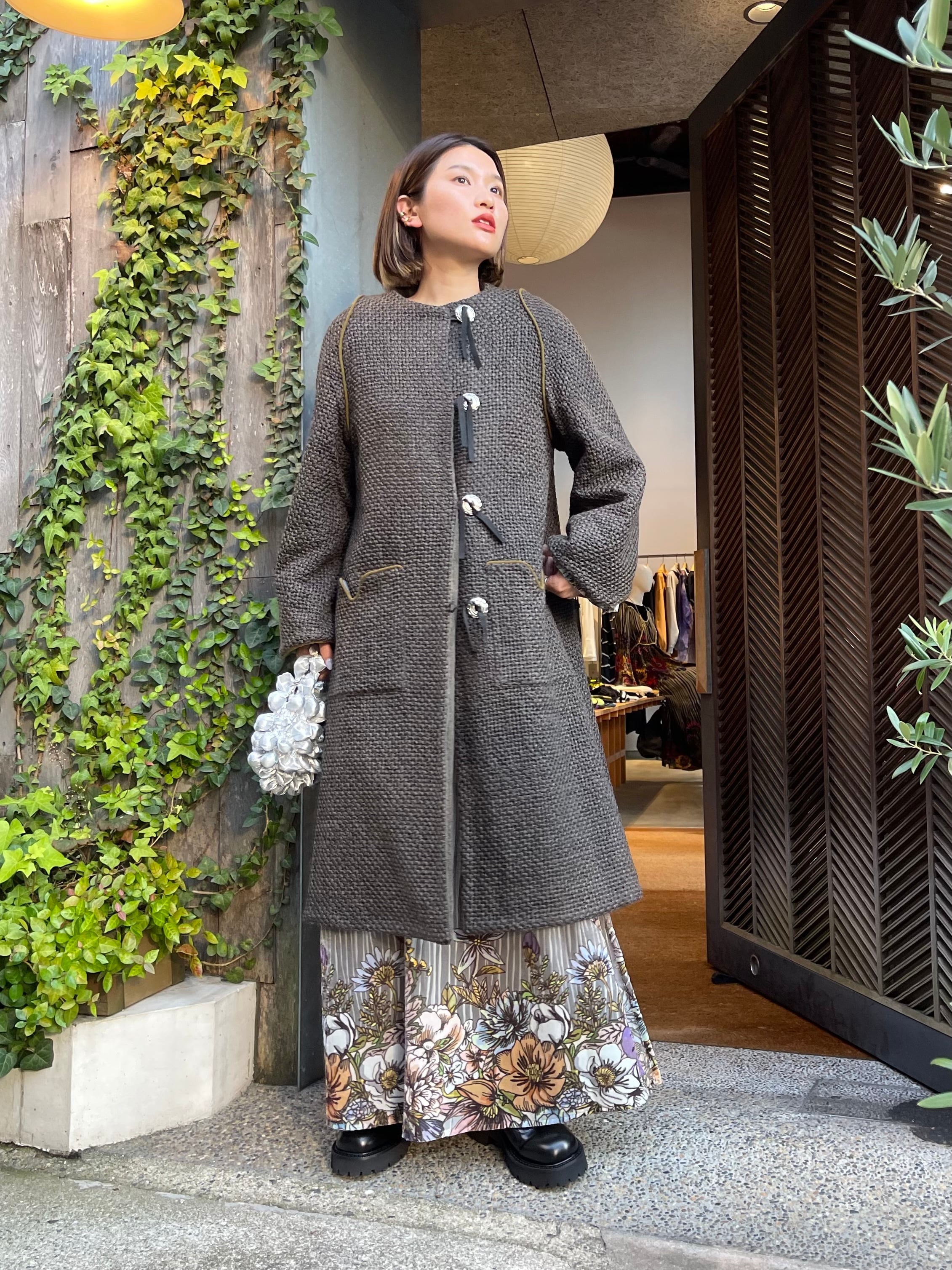 23AW】FUMIE TANAKA フミエタナカ / KNIT SHIRINK COAT | TRENT 23AW】FUMIE TANAKA フミエタナカ / KNIT SHIRINK COAT | TRENT