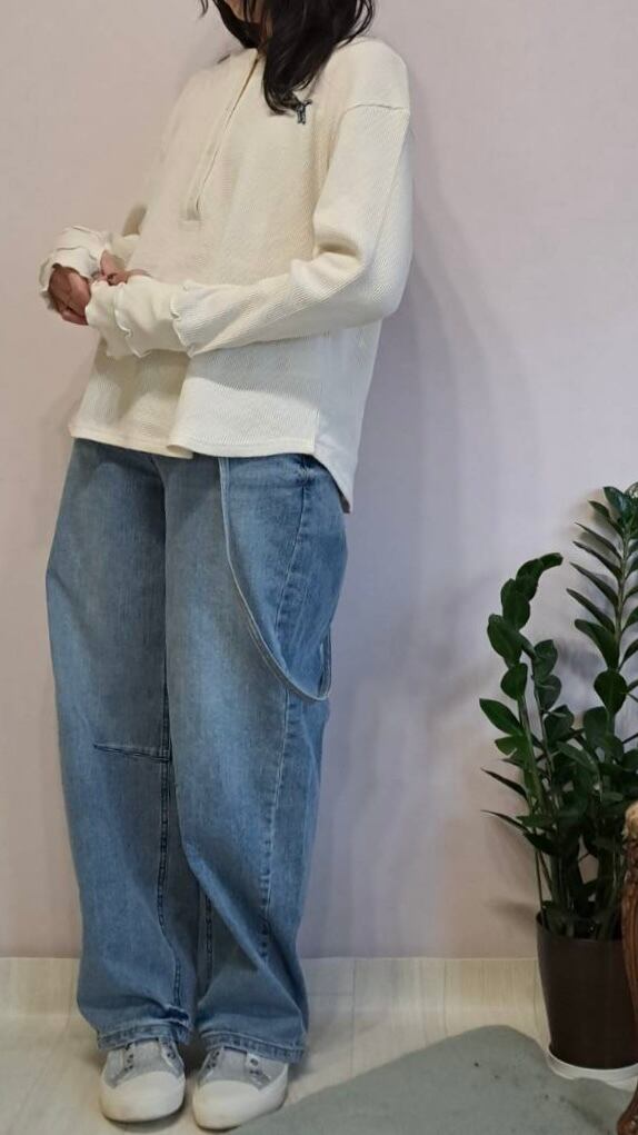 DRIVE JEANS TOKYO サスペンダー バレルカーブデニム D002 INDIMARK