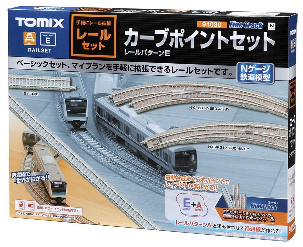 TOMIX 91015 ワイドレール待避線駅セットⅡ(レールパターンCB) ワイドレール待避線駅セットⅡ(レールパターンCB)｜製品情報｜製品検索