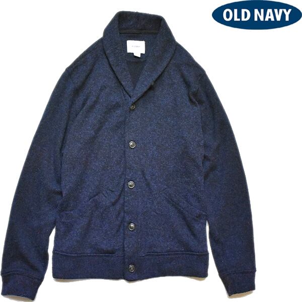 1点物◇オールドネイビーOLD NAVYショールカラー柄物カーディガン古着L