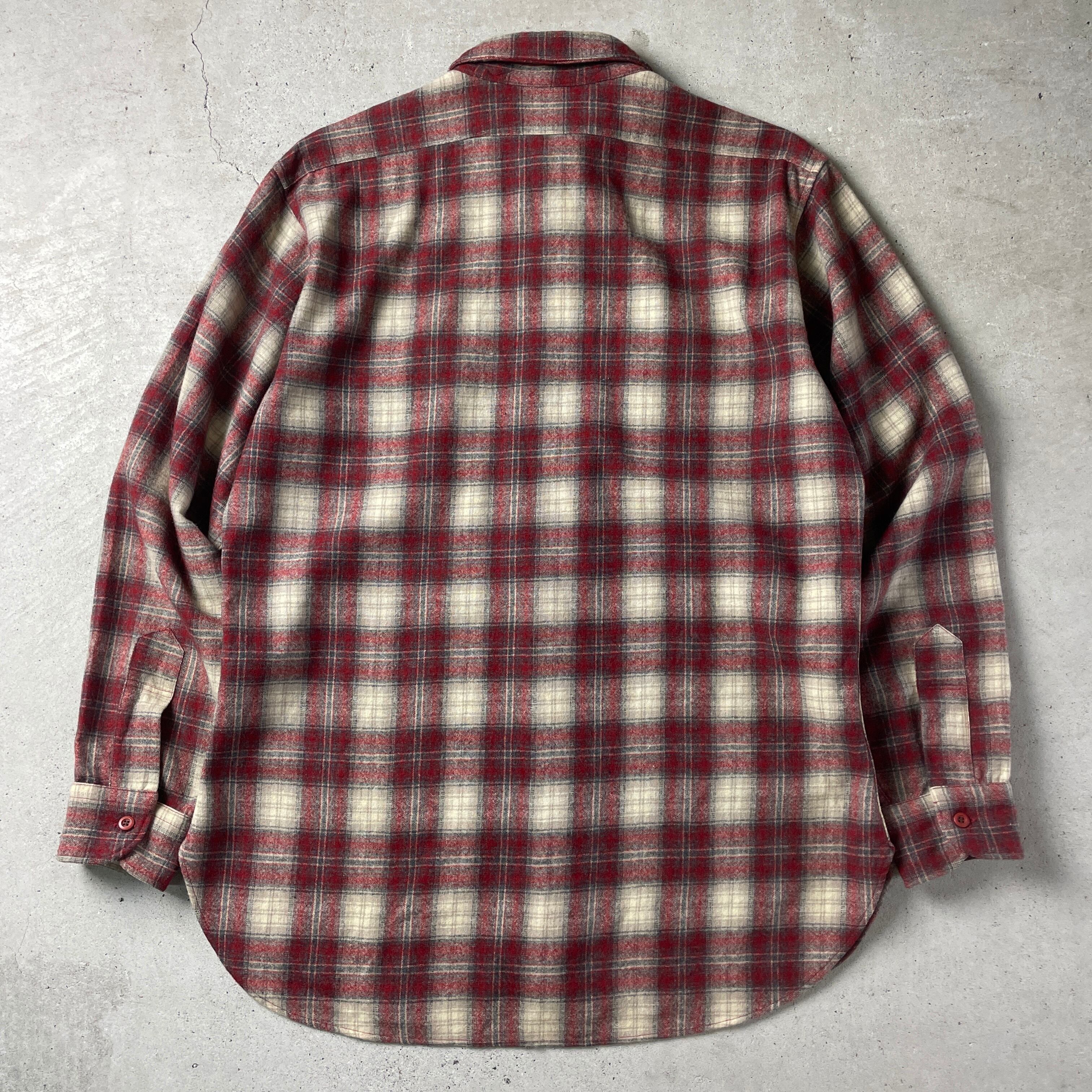 USA製  70's ペンドルトン グレン チェック ウールシャツ