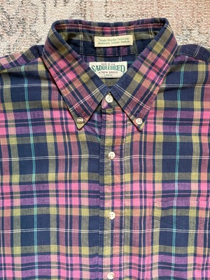 80~90s / USA製 / SADDLEBRED / BD shirts / REMAKE