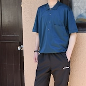 rayon blend design polo shirt navy