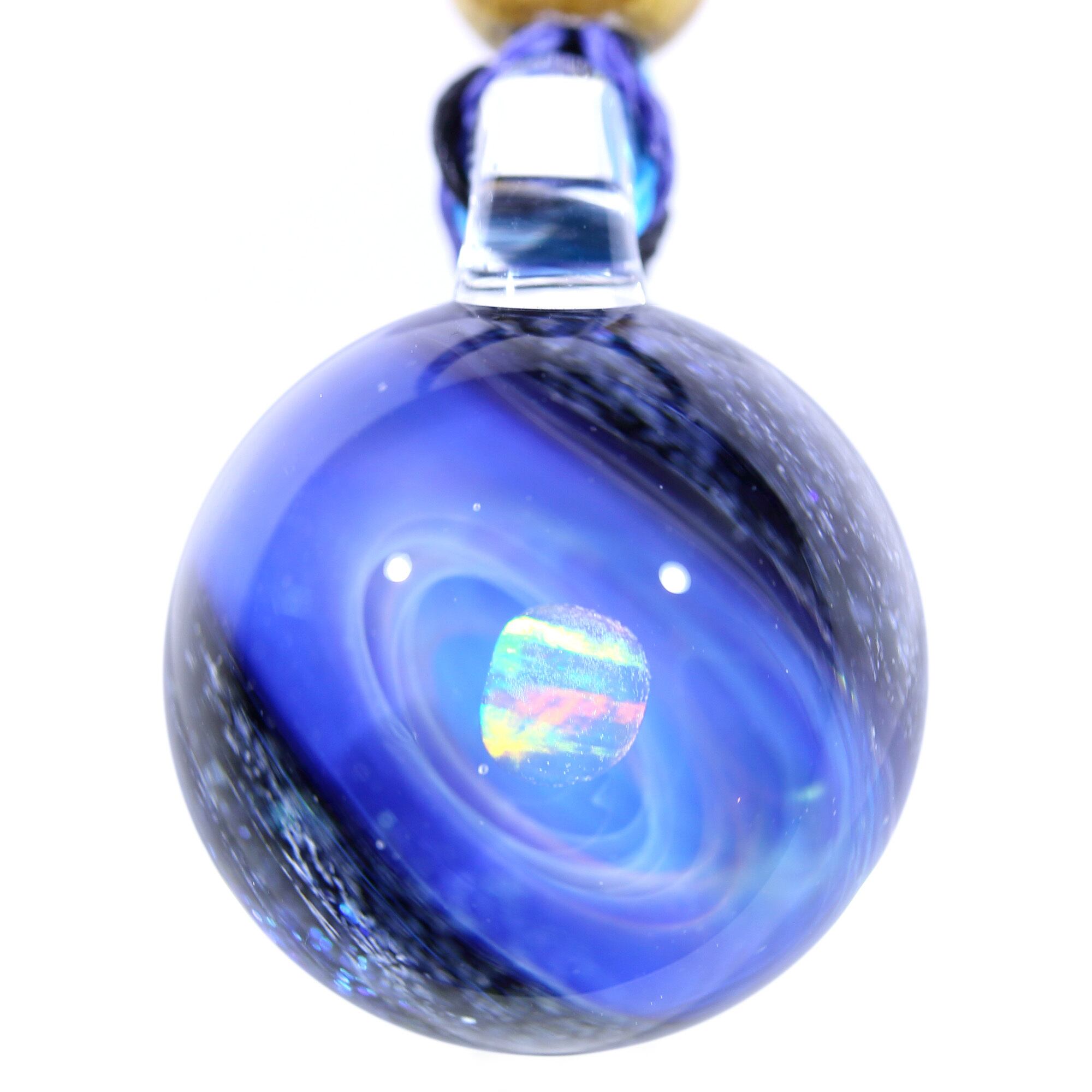 29mm Galaxy Glass Pendant 宇宙ガラスペンダント (螺旋状銀河） no