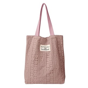 【数量限り】[Ｓｕｅｅｙａ] （スイーヤ） トート バッグ レディース レース キャンバス ショルダー 2way 肩掛け 可愛い シンプル 軽量 おしゃれ シート 裏地付き 収納可能 ポケット ファッション 通勤 通学