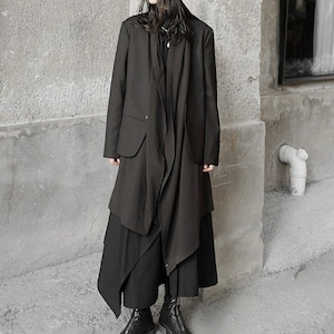 niche design long jacket（ニッチデザインロングジャケット）-b975