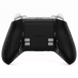 【人気】eXtremeRate xbox elite series 2コントローラーに対応用交換ボトムシェルケース、ワイヤレスxbox elite series 2コア（モデル1797）コントローラー対応用カスタムの背面シェル、コントローラーが含まれません【テクスチャードブラック】