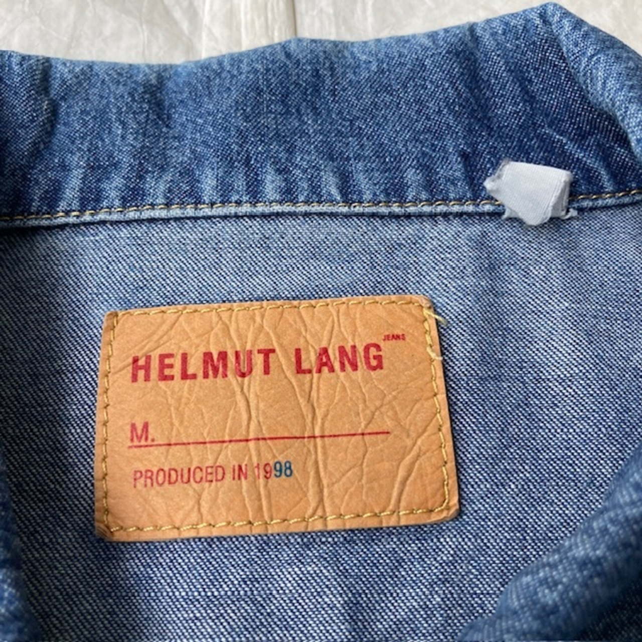 Helmut Lang ヘルムートラング デニムジャケット 本人期 98年 インディゴ 40 ヴィンテージ古着 画像5