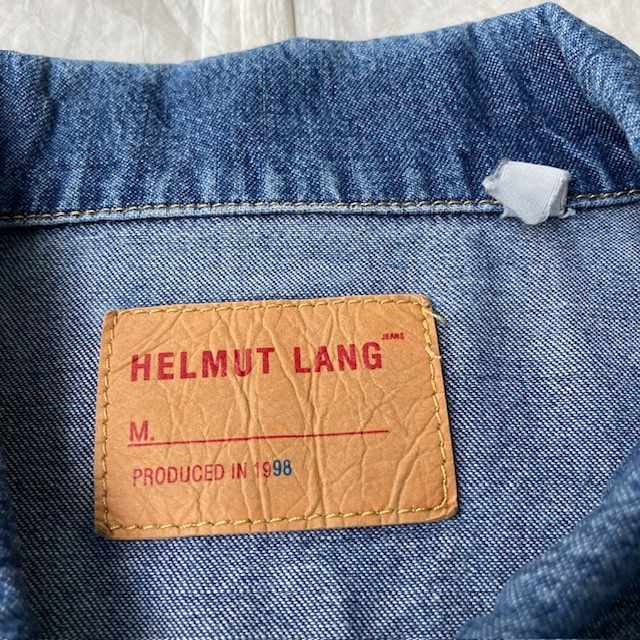 Helmut Lang ヘルムートラング デニムジャケット 本人期 98年 インディゴ 40 ヴィンテージ古着 画像5