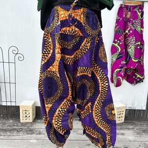 アフリカン柄アラジンパンツ